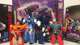 BIG Transformers Haul Legacy EVOLUTIONStudio Series and Commander MOTORMASTER [upl. by Willing]