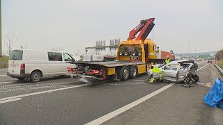 Wallisellen ZH Heftige Auffahrkollision auf A1 [upl. by Twyla271]