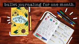 I tried bullet journaling for one month straight [upl. by Ataliah]