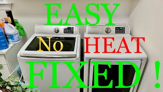 Samsung Dryer NOT Heating  EASY FIX  How To Repair a Dryer [upl. by Amimej222]