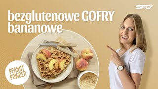 Bezglutenowe gofry bananowe  PEANUT POWDER NATURAL [upl. by Atteiram]