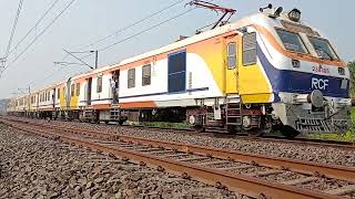 Train passing through Uluberia Railway Station [upl. by Llerrom854]