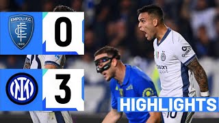 Empoli vs Inter 03 Highlights Serie A 2425 inter empoli [upl. by Fidellia]