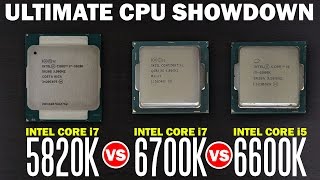 Whats The Best Processor for Gaming Intel i7 6700k vs Intel i7 5820k vs Intel i5 6600k [upl. by Novehs]