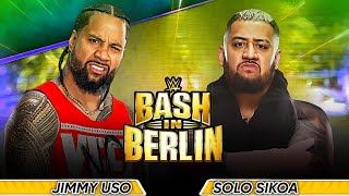 WWE Bash In Berlin 2024 Jimmy Uso vs Solo Sikoa Full Match WWE Bash In Berlin 2024 Highlights [upl. by Olds606]