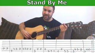 Fingerstyle Tutorial Stand By Me  w TAB Guitar Lesson [upl. by Rox]