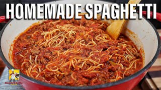 Make Homemade Spaghetti from Scratch [upl. by Ennaeirrac]