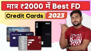 Best FD Credit Cards in 2023 Without Income Proof  Best Credit Cards 2023  FD Credit Card [upl. by Lindsay]