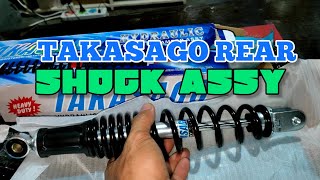 Takasago rear shock assembly para sa honda airblade 150 mapatechvlogph [upl. by Nnyleak]