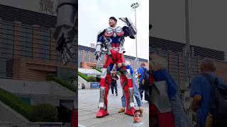 Transformation from a man to Robotic man 😎 ironman robotics explore superman shorts [upl. by Neelasor]