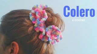 Coletero o Goma para el Cabello a Crochet Scrunchie crochet [upl. by Damiano]