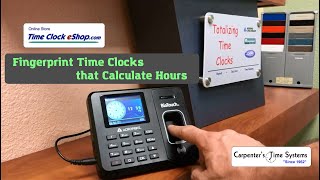 Fingerprint Time Clocks that Calculate Hours  Acroprint BioTouch Time Clock [upl. by Irrehs]