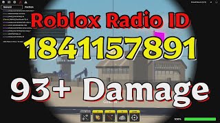 Damage Roblox Radio CodesIDs [upl. by Airdnoed]