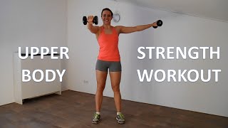 12 Minute Upper Body Workout – Tabata Strength Workout Routine for Arms Shoulders and Back [upl. by Argyle]