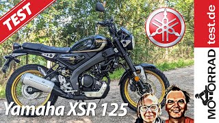 Yamaha XSR 125 Legacy  Test des A1 NakedBikes im NeoRetro Design [upl. by Segalman]