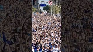 Dodgers Fans Celebrate a LongAwaited Championship Parade worldseries dodgers ladodgers la mlb [upl. by Launame285]