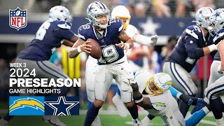 Los Angeles Chargers vs Dallas Cowboys  2024 Preseason Week 3 Game Highlights [upl. by Oal599]