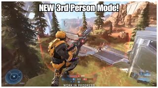 Halo Infinite  NEW Third Person Mode [upl. by Nefen970]