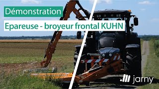 Démonstration épareuse et broyeur frontal Kuhn [upl. by Onid]