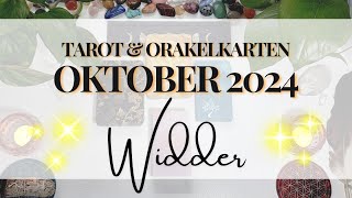 ♡ WIDDER ☆ Emotionale Freiheit Beruhigung amp Wachstum ☆ Oktober 2024 ☆ Tarot und Orakelkarten ♡ [upl. by Ansela897]