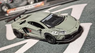 Custom Mini GT LB Works Lamborghini Aventador LBR Fighters Works [upl. by Sredna]