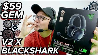 59 GEM Razer Blackshark V2 X DETAILED REVIEW [upl. by Lleuqram]