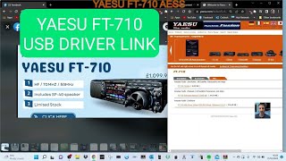 yaesu ft710 USB Driver virtual Com Port [upl. by Koffman915]