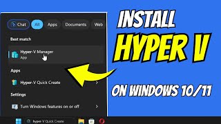 Easiest Way Enable HyperV in Windows 1011 Home or Pro Edition  2023 [upl. by Deanna]