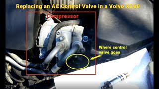 Replace an AC Control Valve in a Volvo XC60 Same part used with S60 S80 V60 V70 XC60 XC70 [upl. by Truk]