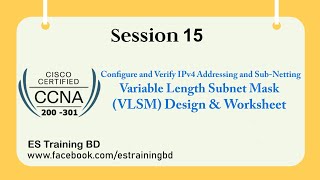 CCNA 200301  Subnetting Lesson 10 amp Final  VLSM Design amp Worksheet Bangla  Simple and Easy way [upl. by Wendalyn102]