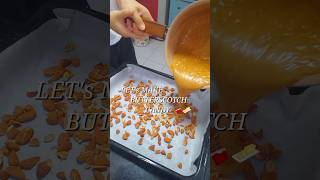 Lets Make BUTTERSCOTCH CANDY 🍫🧈아몬드사탕 만들기 candy receipe baking vlog fyp 홈베이킹 베이킹 레시피 캔디 [upl. by Karil]