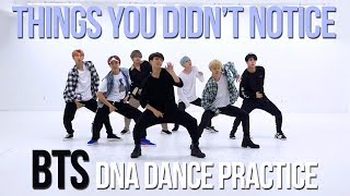 things you didnt notice in BTS DNA DANCE PRACTICE [upl. by Belshin138]