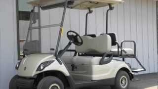 2012 Yamaha DRIVE Street Ready Gas Golf Cart Sandstone Metallic [upl. by Bolte384]