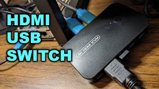 HDMI USB KVM Switcher by DGODRT  Unboxing and Review [upl. by Nrobyalc]