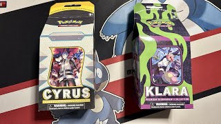 Pokemon Cyrus amp Klara Premium Tournament Collections Opening  SURPRISINGLY PULLS [upl. by Gavette327]