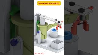 3D mechanical animation design solidwork machine cad [upl. by Hanah]