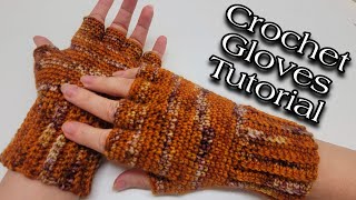 Crochet Gloves Tutorial  You Wont Believe How EASY These Are To Make [upl. by Alliuqet]