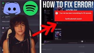 HOW TO FIX DISCORD PAUSING SPOTIFY GLITCH EASY [upl. by Tenay]