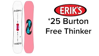 2025 Burton Free Thinker Snowboard [upl. by Eimrots]