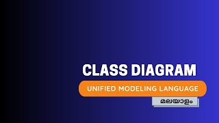 Class Diagram  UML Diagram  Malayalam [upl. by Berneta]