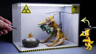 Diorama of realistic Rainbow Friends Yellow Hunted Green in the Laboratory [upl. by Rettig]