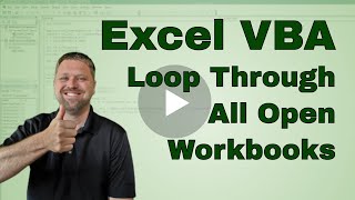 How to Loop Through All Open Workbooks in Excel VBA Macro  Code Included [upl. by Saiff]