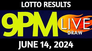 Lotto Result Today 900 pm draw June 14 2024 Friday PCSO LIVE [upl. by Alrick]