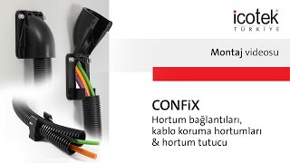 Hortum girişleri CONFiX  Montaj  icotek [upl. by Scevor96]