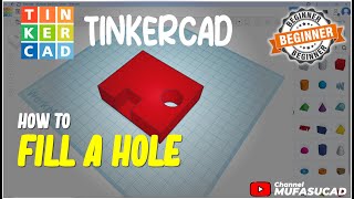 TinkerCAD How To Fill A Hole [upl. by Amaty991]