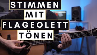 Gitarre nach Gehör stimmen  Stimmen mit Flageolett Tönen [upl. by Ynar]