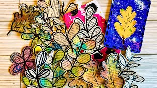 Make Floral COLLAGE FODDER from BOOK PAGES  Junk Journal Embellishment Ideas [upl. by Aynosal]