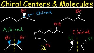 Chiral vs Achiral Molecules  Chirality Carbon Centers Stereoisomers Enantiomers amp Meso Compounds [upl. by Ennayr444]