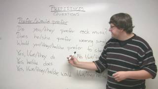 Speaking English  How to talk about what you want  Expressing Preference [upl. by Juliette719]