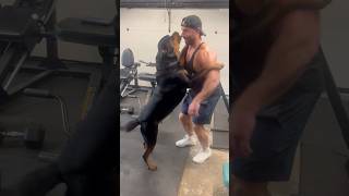 Why My Garage Gym Is Better with Rottweiler Hugs [upl. by Woodford]